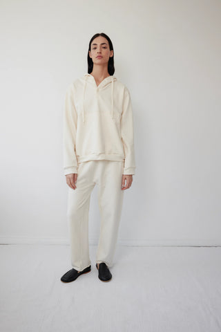 Popover Hoodie in Natural - Wol Hide