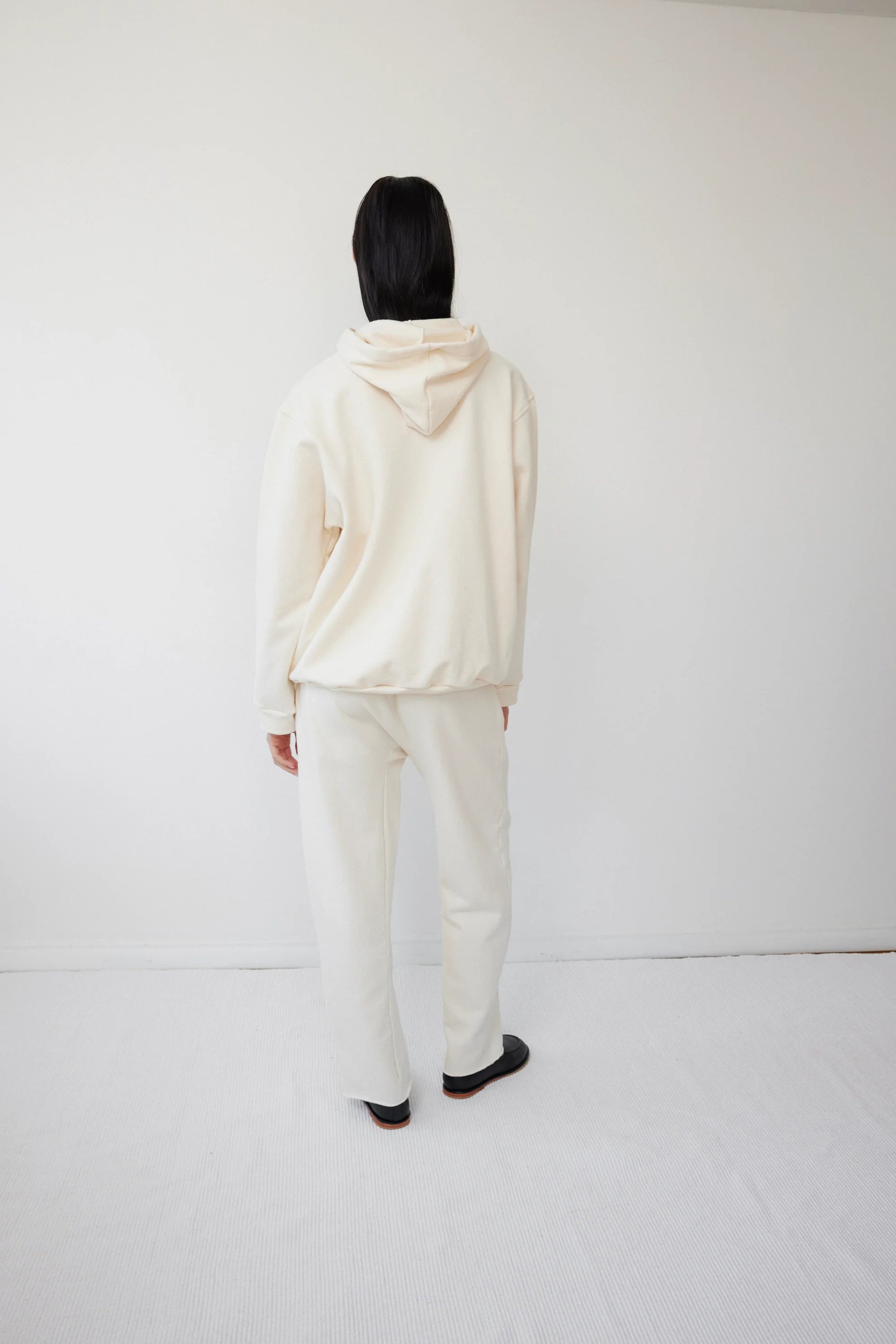 Popover Hoodie in Natural - Wol Hide