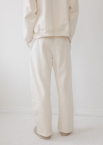 Easy Sweatpant in Natural - Wol Hide