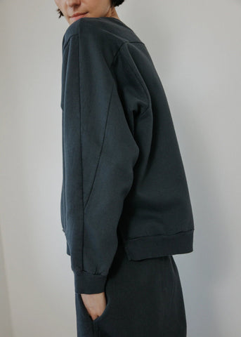 Easy Winter Sweatshirt in Mineral - Wol Hide