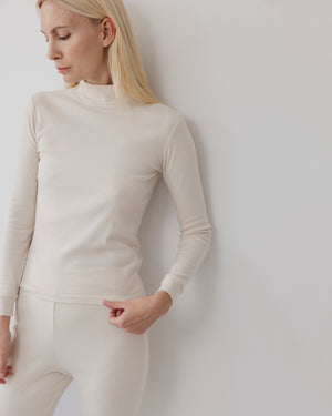 Easy Turtleneck in Natural - Wol Hide