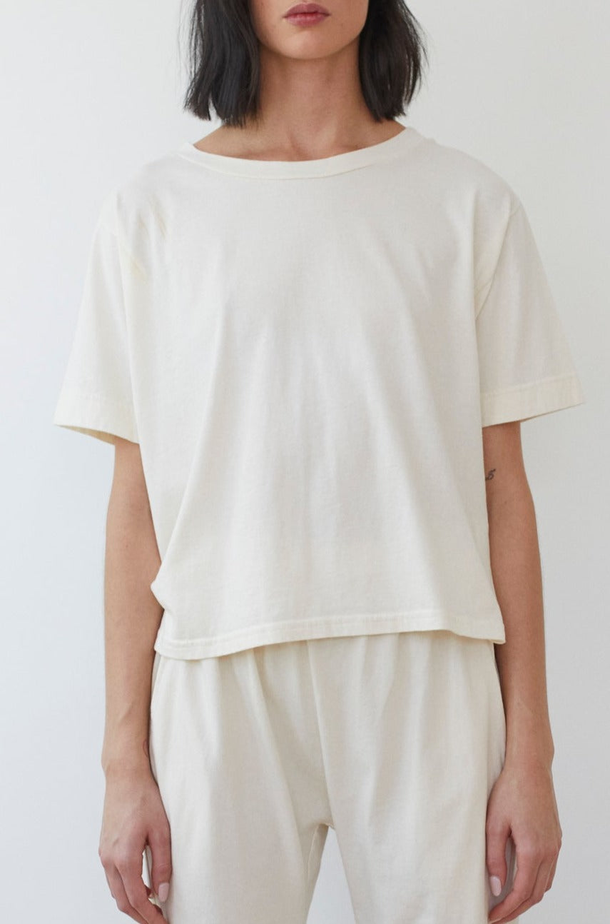 Box Tee in Natural - Wol Hide