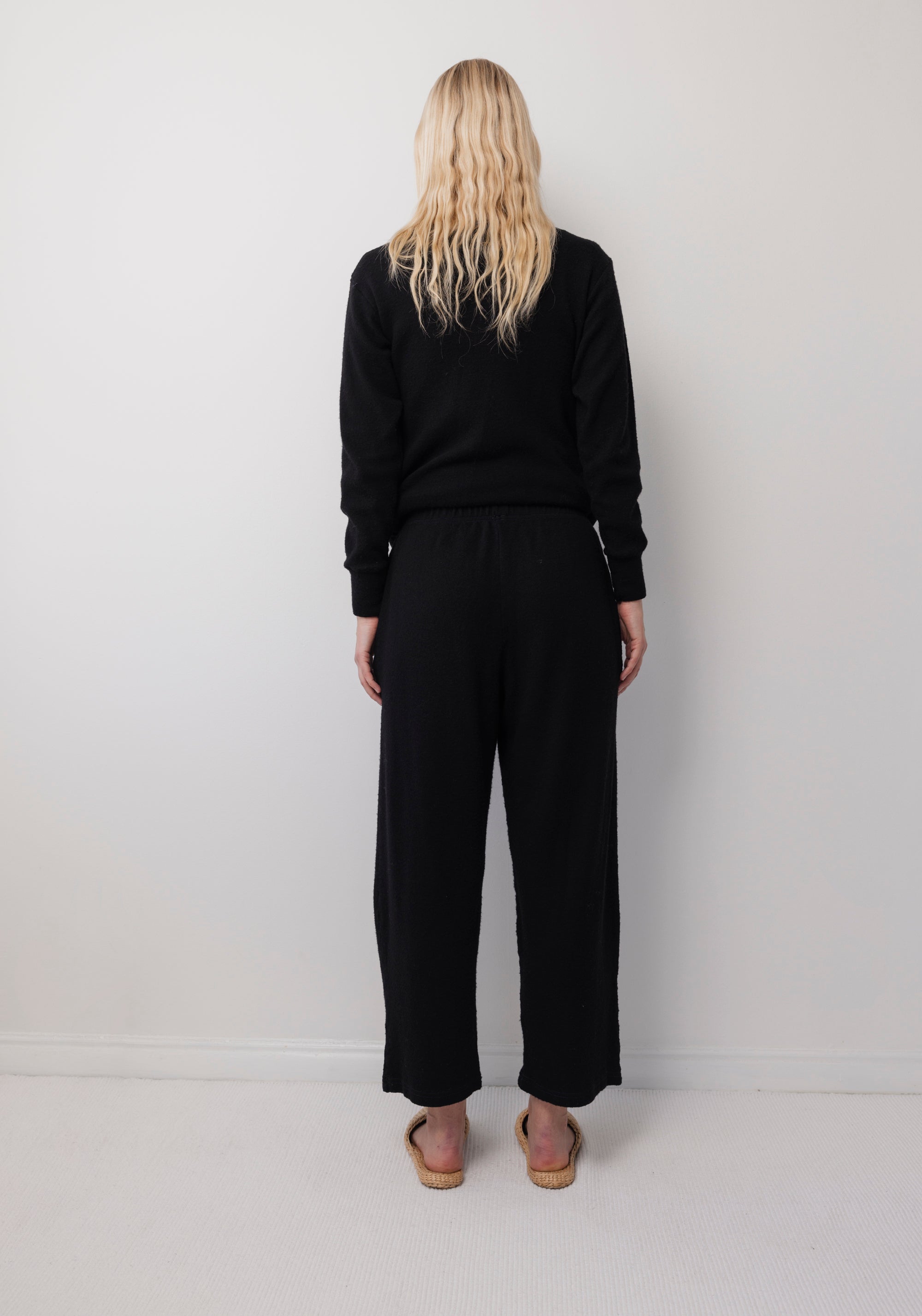 Wool Wide Leg in Onyx - Wol Hide