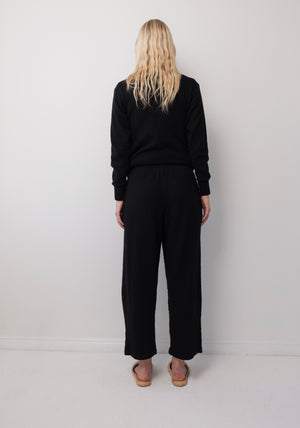 Wool Wide Leg in Onyx - Wol Hide