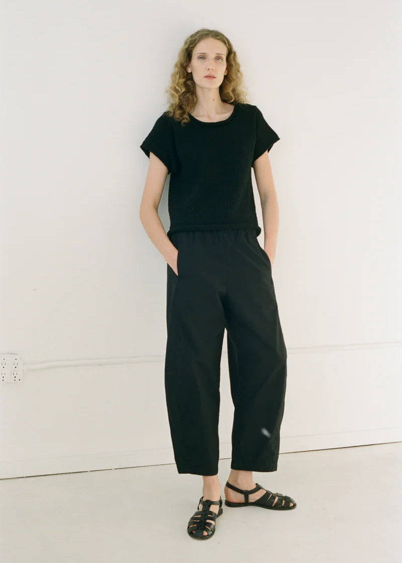 Alba Twill Pant in Onyx - Shaina Mote
