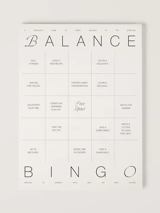 Balance Bingo Pad