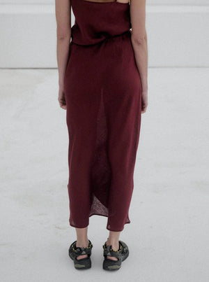 Dydine Skirt in Burgundy - Baserange