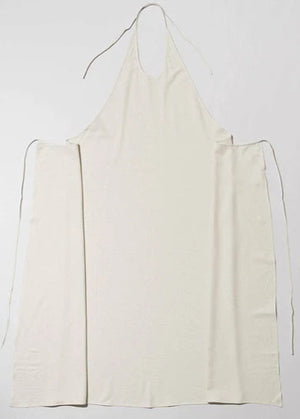 Wild Silk Apron Dress - Ivory - Baserange