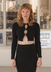 Macau Cardigan in Black - Baserange