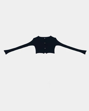 Macau Cardigan in Black - Baserange