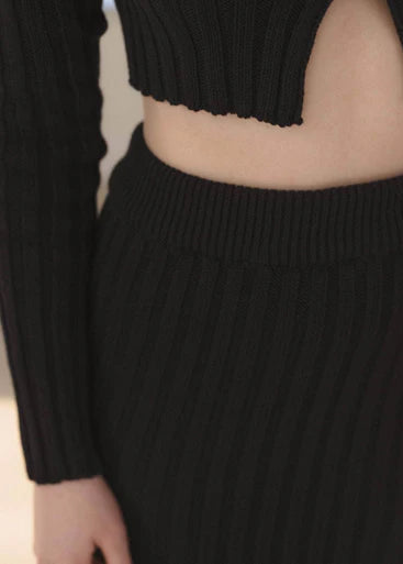 Macau Skirt in Black - Baserange