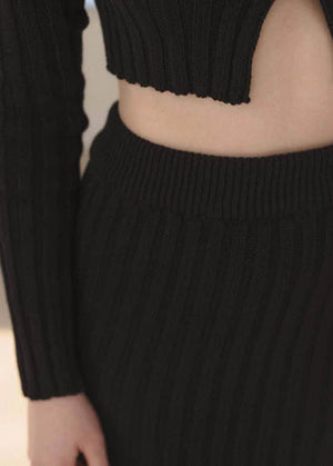Macau Skirt in Black - Baserange
