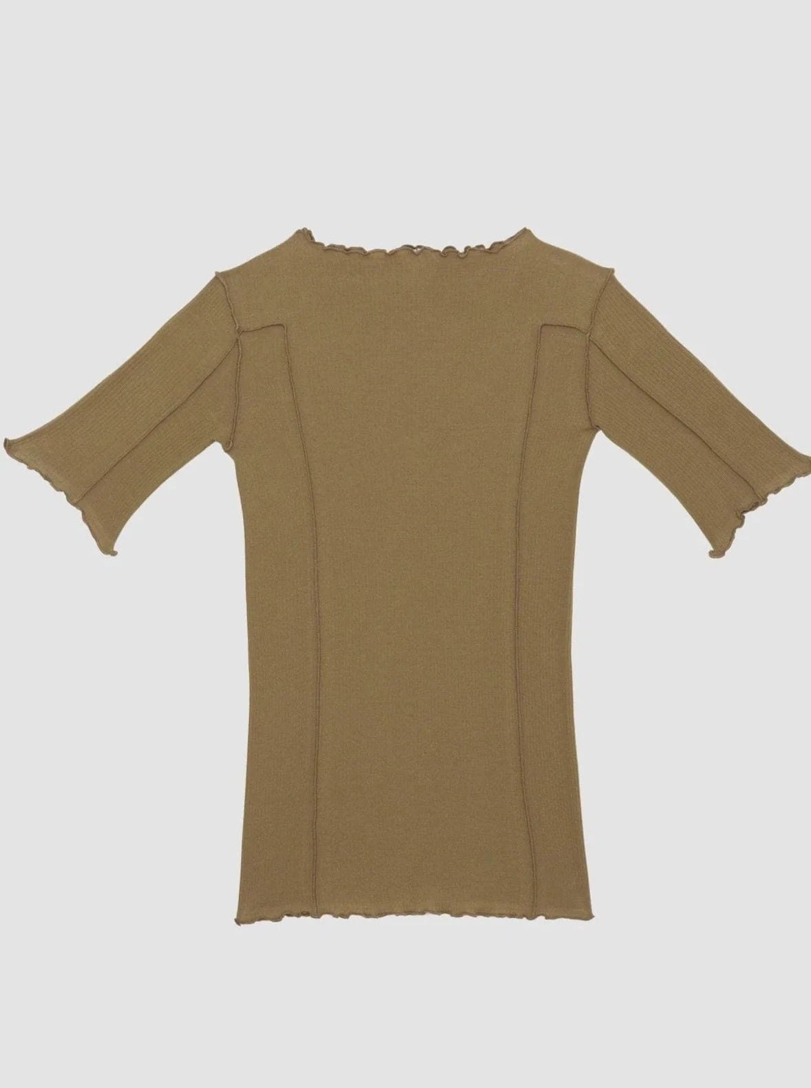 Omato 3/4 Sleeve top in Jade Brown - Baserange