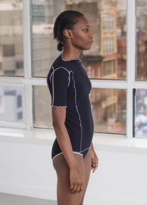 Omato 3/4 Sleeve top in Navy - Baserange