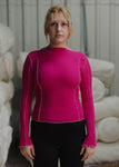 Omato Long Sleeve Tee in York Pink - Baserange