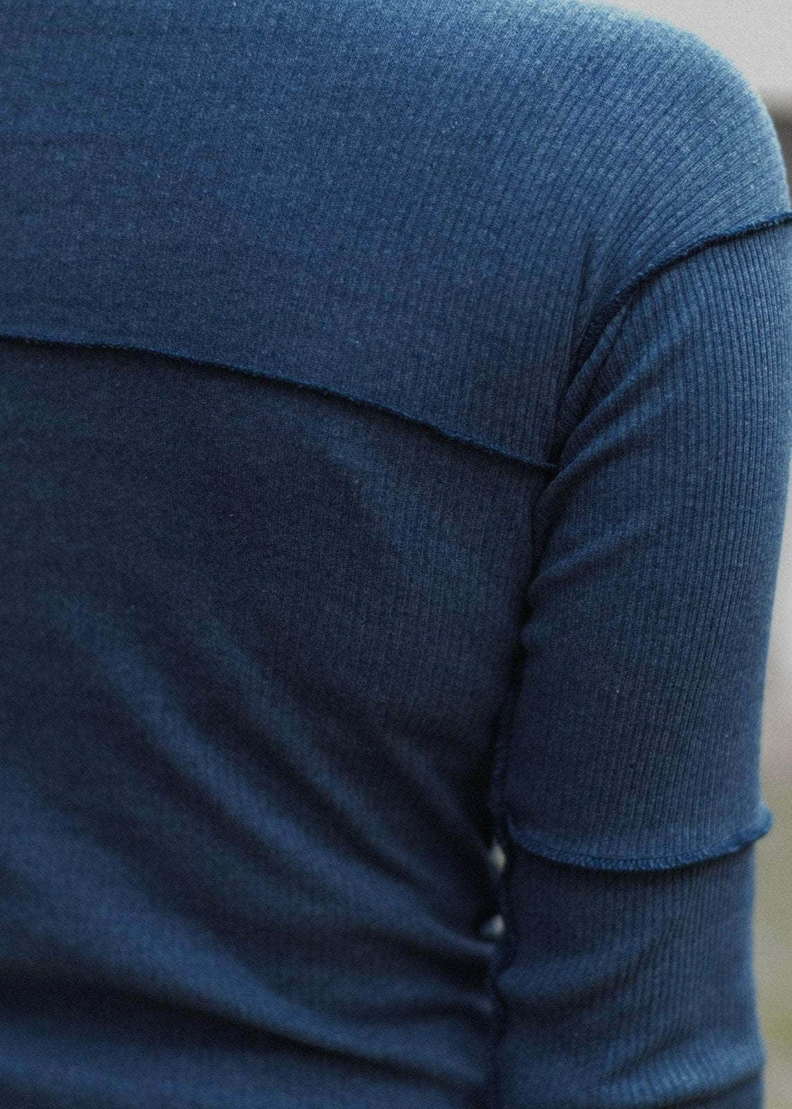 Cinder Long Sleeve Tee in Dark Denim - Baserange