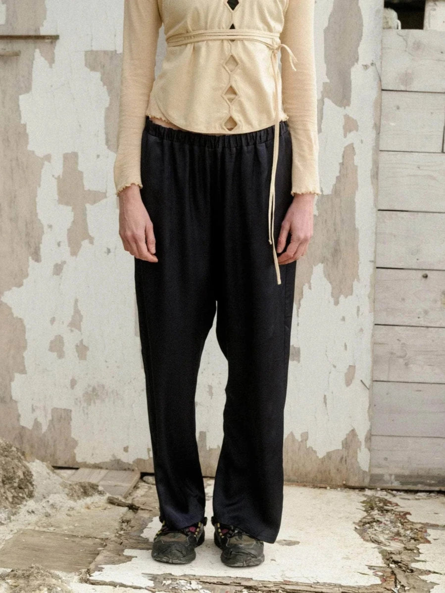 Cravat Pants in Midnight- Baserange