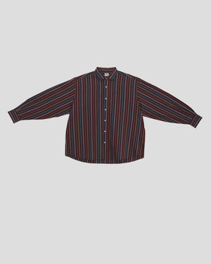 Claude Shirt in Maroon Multistripe - Baserange