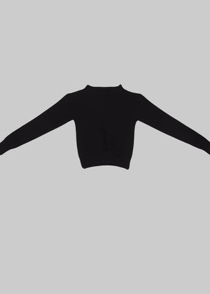 Tier Sweater in Black Cashmere - Baserange