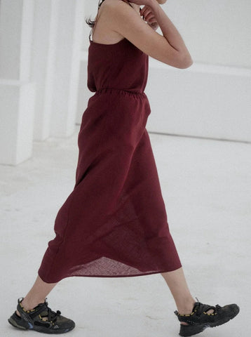 Dydine Skirt in Burgundy - Baserange