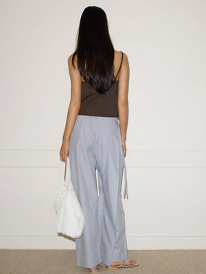 Double Layer Pant in Sky Stripe - Deiji Studios