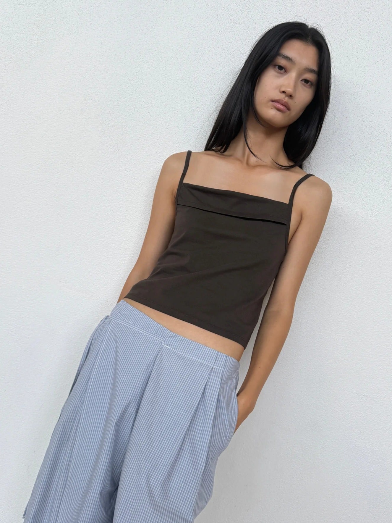 Double Layer Pant in Sky Stripe - Deiji Studios