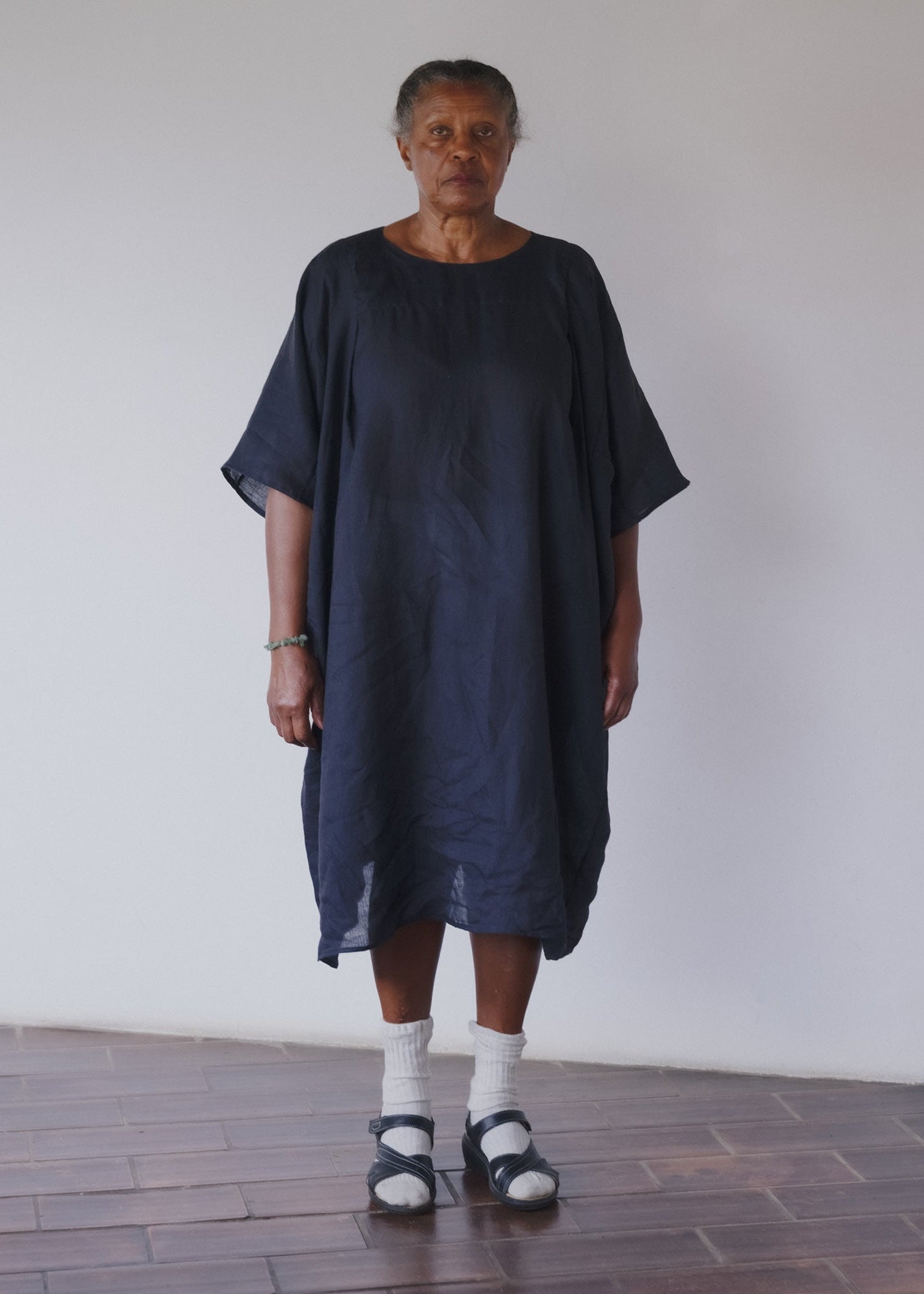 baserange linen dress Folio Dress in Undyed | Crinkle linen