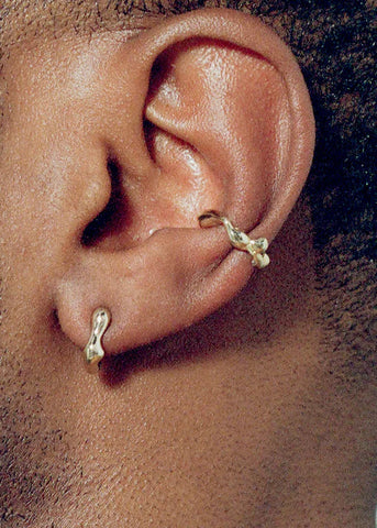 Silver Seep Hoop Mini Earring - Faris