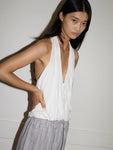 Jersey Top in White - Deiji Studios