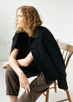 Studio Jacket in Washed Black - Shaina Mote