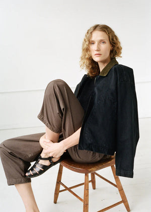 Studio Jacket in Washed Black - Shaina Mote