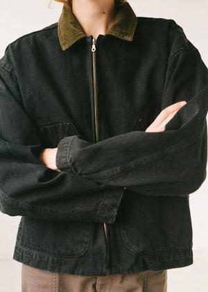 Studio Jacket in Washed Black - Shaina Mote