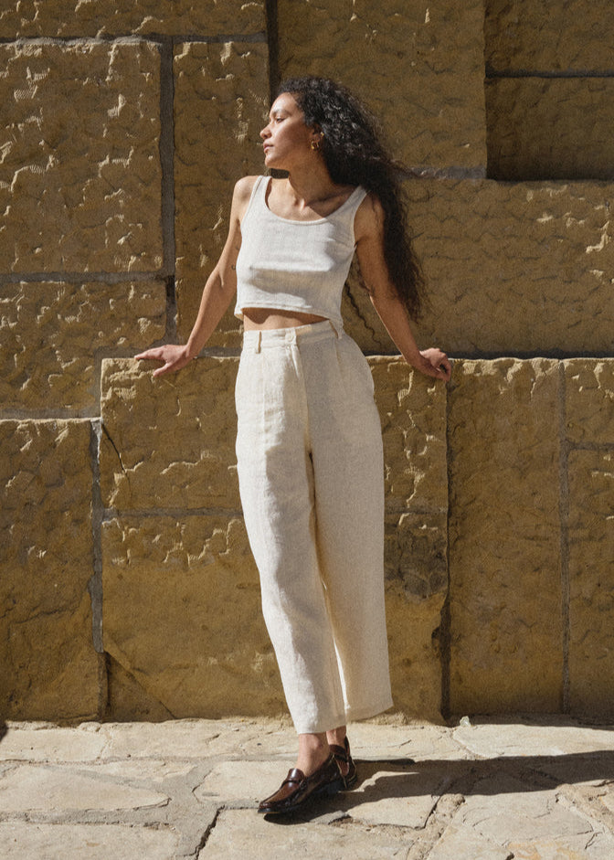 Luca Trouser in Salt - First Rite