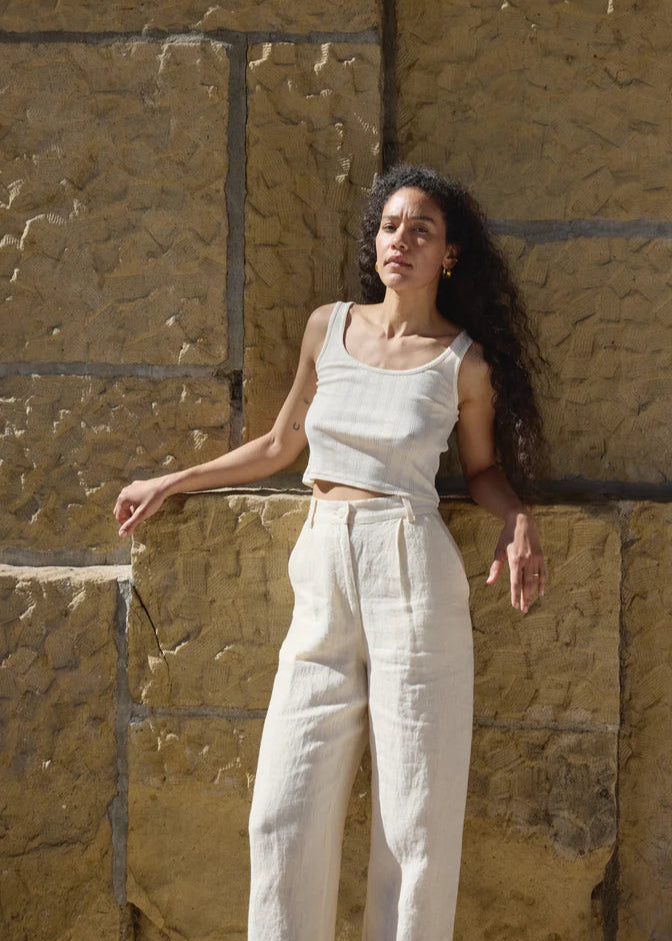 Luca Trouser in Salt - First Rite