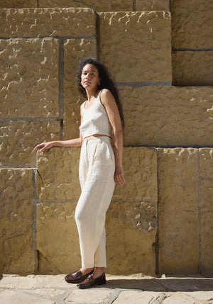 Luca Trouser in Salt - First Rite