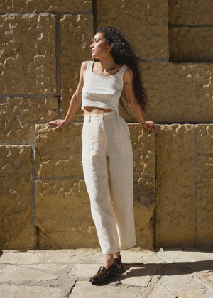 Luca Trouser in Salt - First Rite
