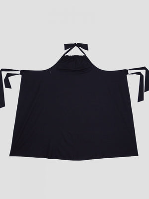 Trope Apron Dress in Black - Baserange