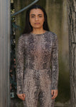 Bead Long Sleeve Tee in Snake - Baserange