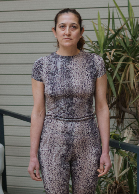 Bead Tee in Snake - Baserange