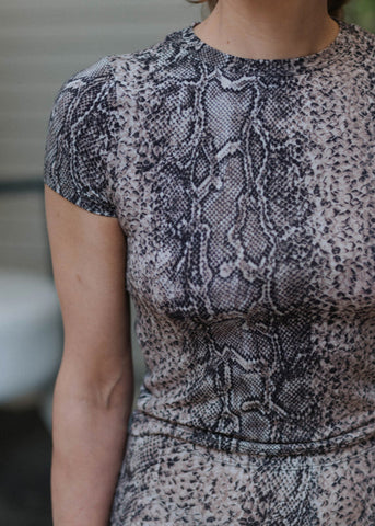 Bead Tee in Snake - Baserange