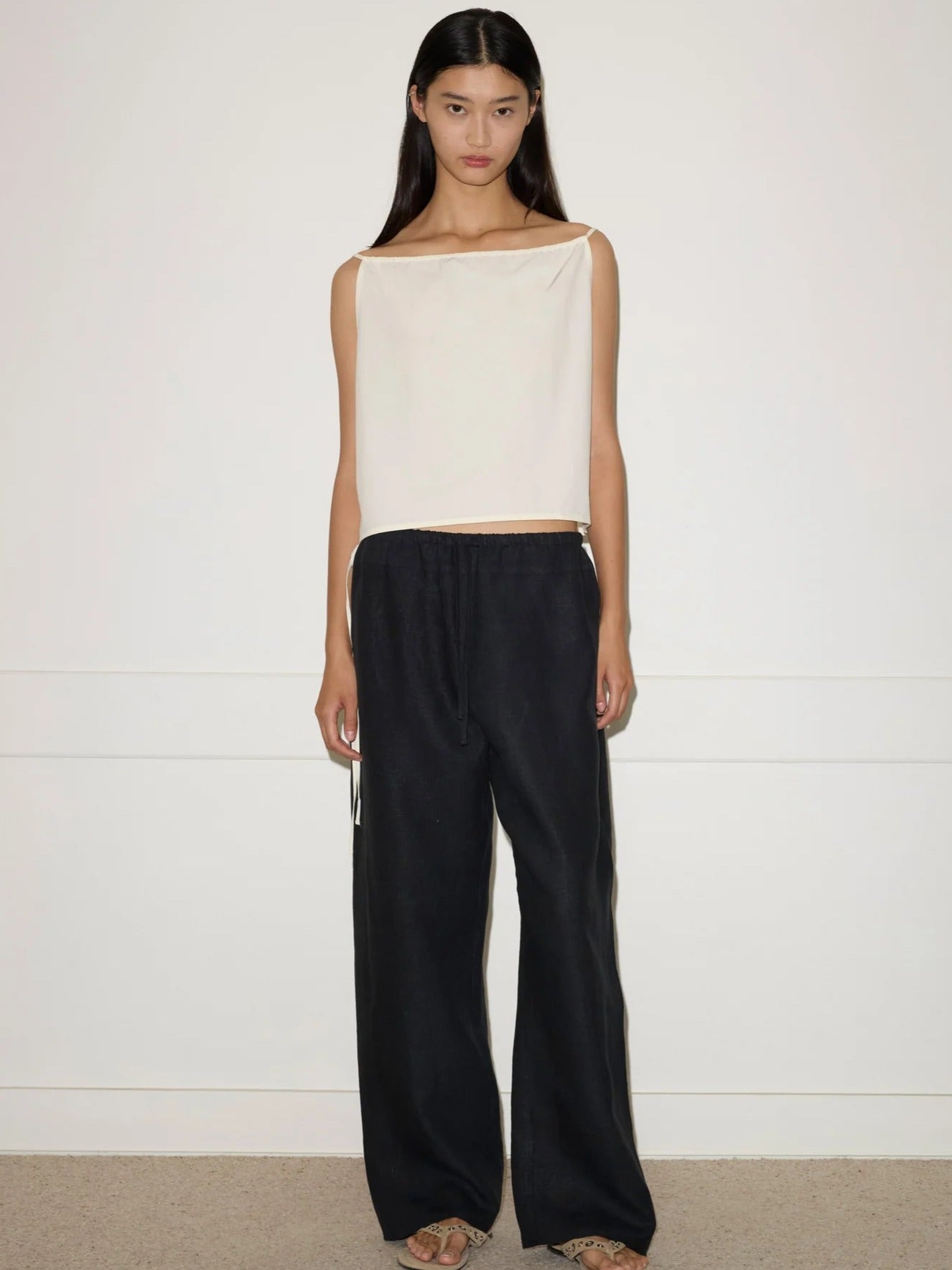 Simple Top in Butter White - Deiji Studios