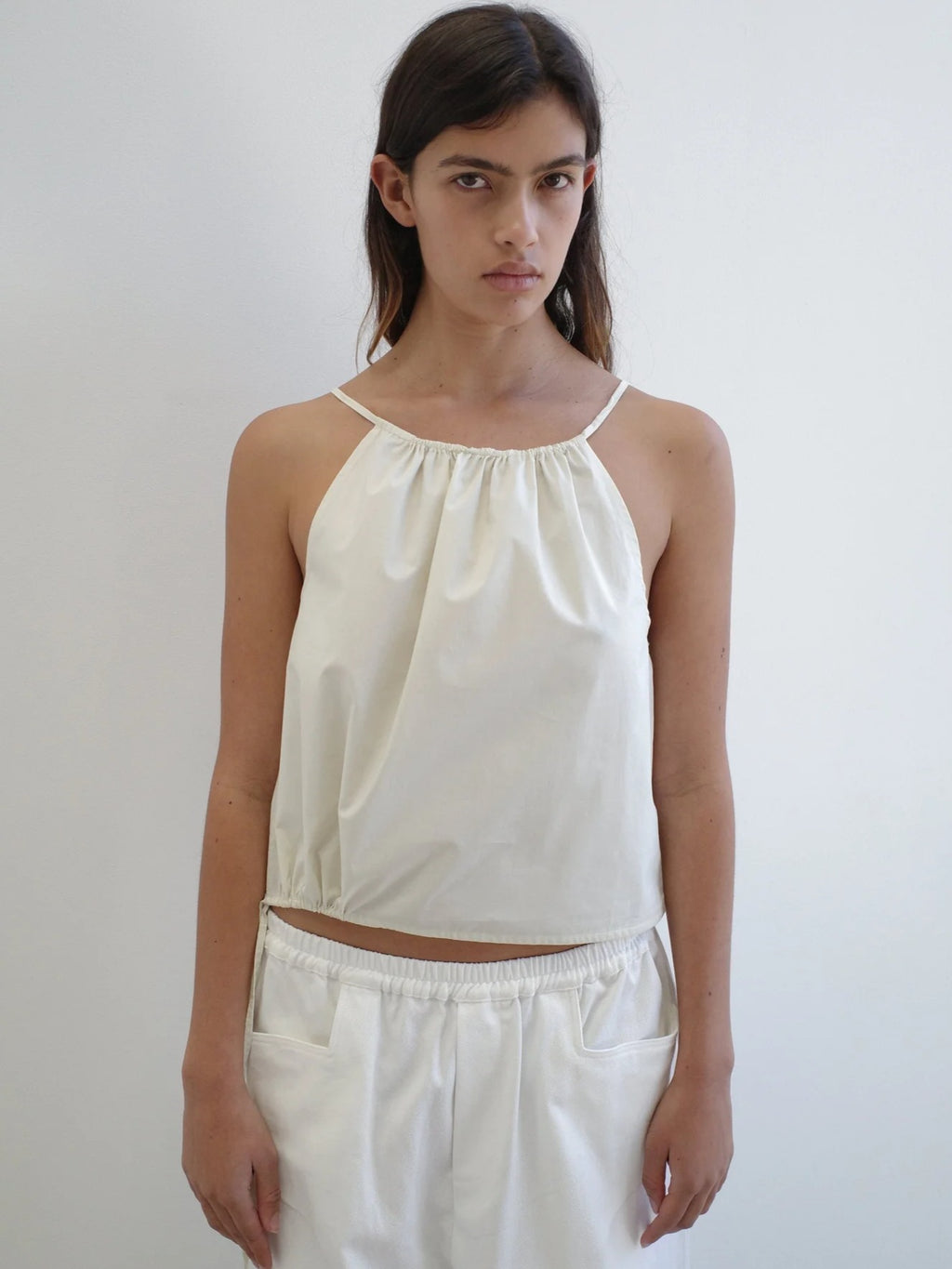 Simple Top in Butter White - Deiji Studios