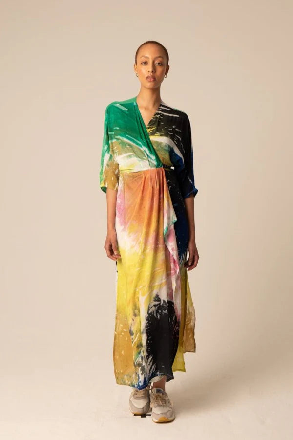 Letsa Wrap Dress in Together - Osei Duro