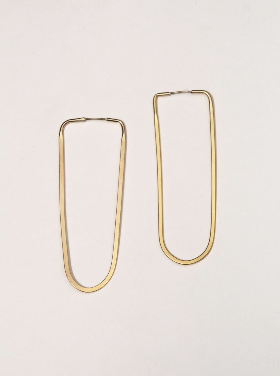 Oval Hoop Earrings