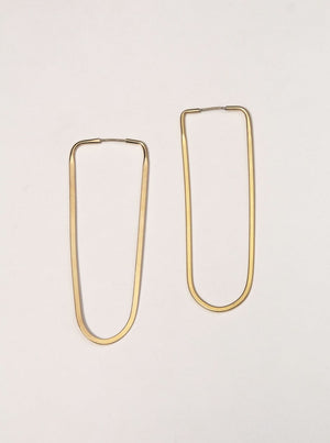 Oval Hoop Earrings