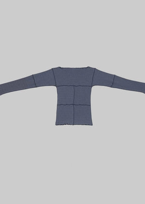 Cinder Long Sleeve Tee in Dark Denim - Baserange