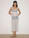 Thread Dress in Off White - Deiji Studios