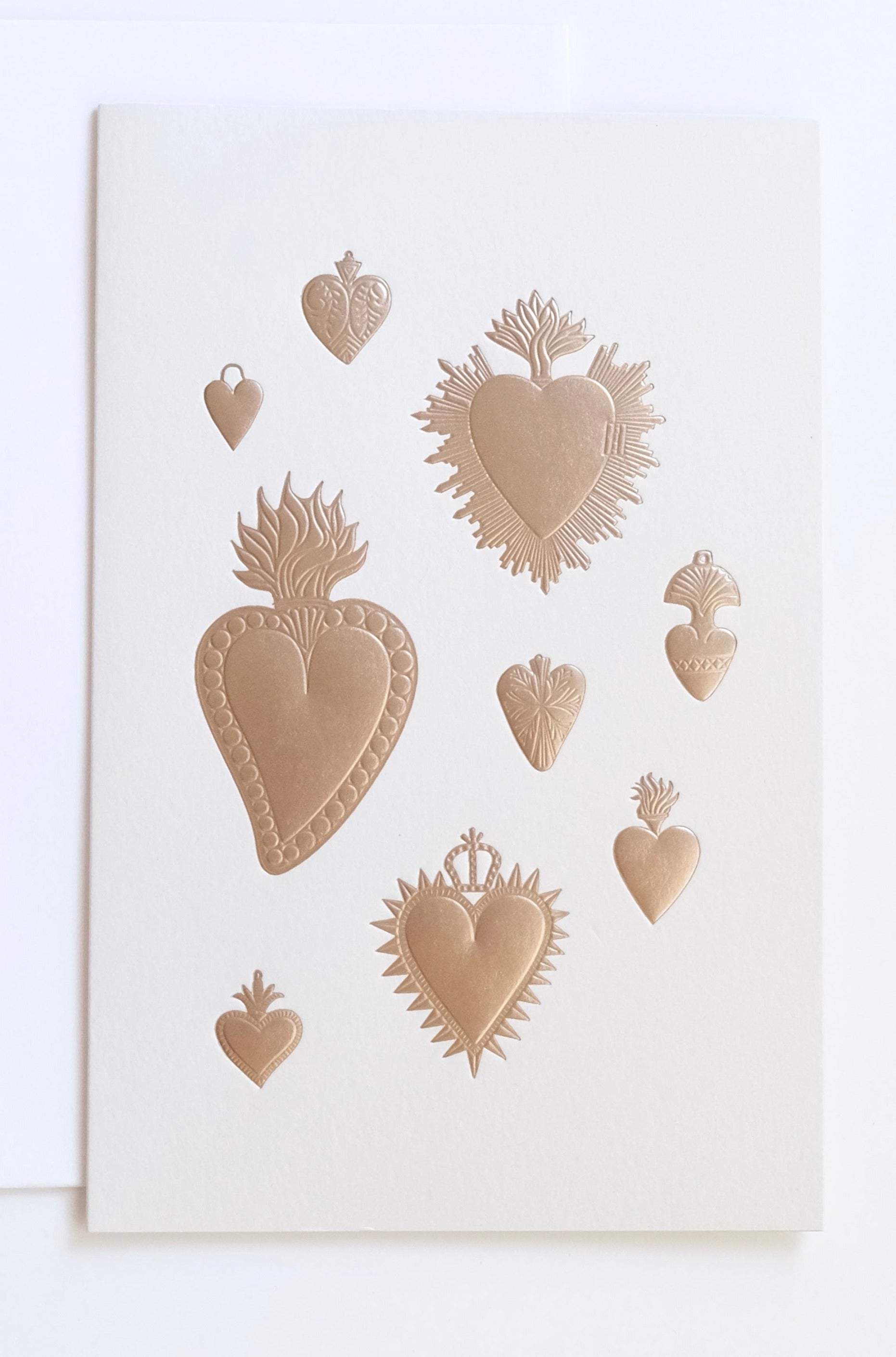 Heart Milagros Embossed Card