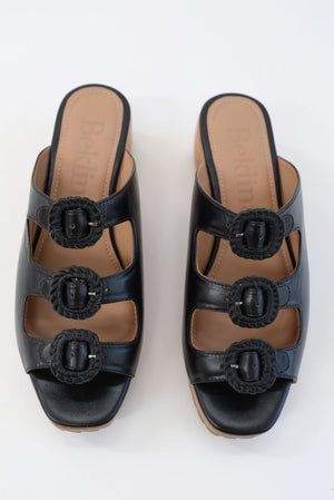 Buckle Clog Sandal - Black