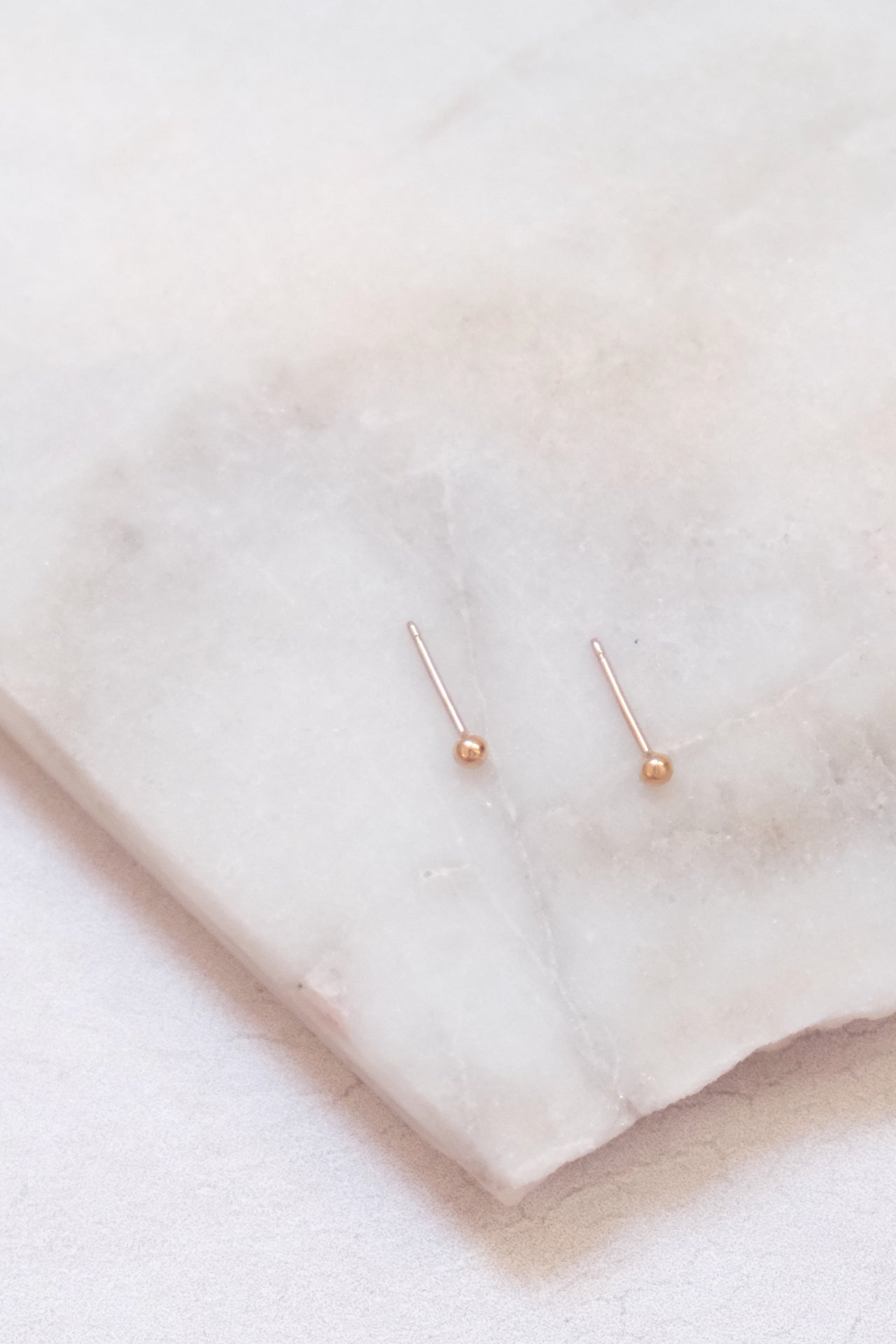 Tiny Dot Stud - 14K